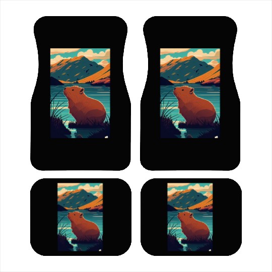 Capybara Nature Capibara Car Mats