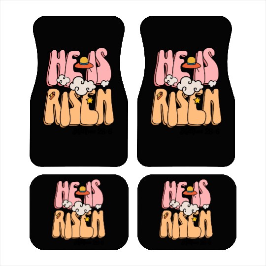 He Is Risen Modern Christian Easter Car Mats