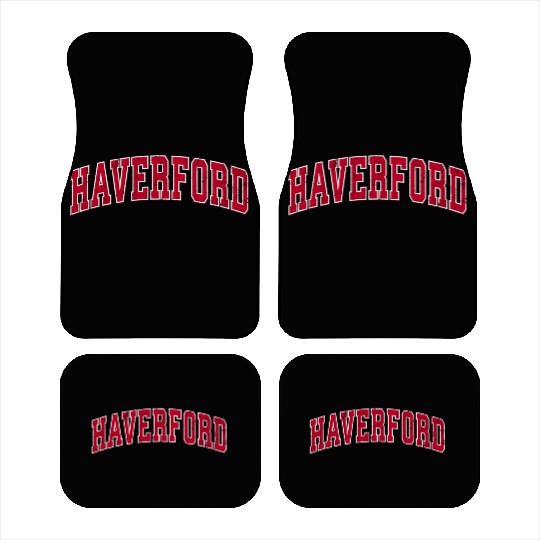 Haverford Pennsylvania Pa Sports Red Car Mats