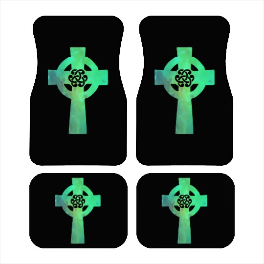 Irish Celtic Cross Knot St Patrick'S Day Christian Car Mats