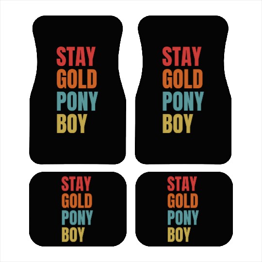 Stay Gold Pony Car Mats