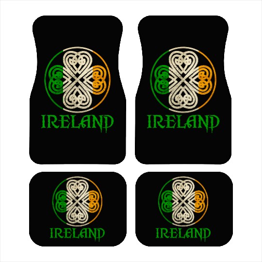 Celtic Knot Clover Ireland St Paddys Day Irish 202 Car Mats