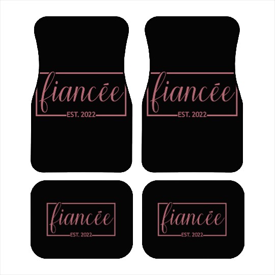 Fiancée Est 2022 Engagement Future Bride Engaged Car Mats