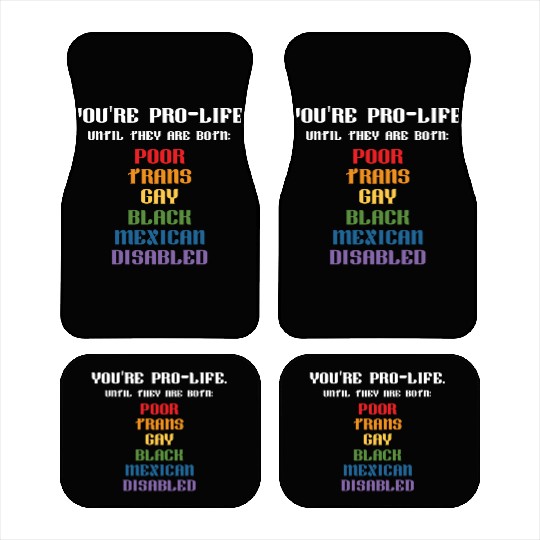 Trans Gay Black Mexican Disabled Car Mats