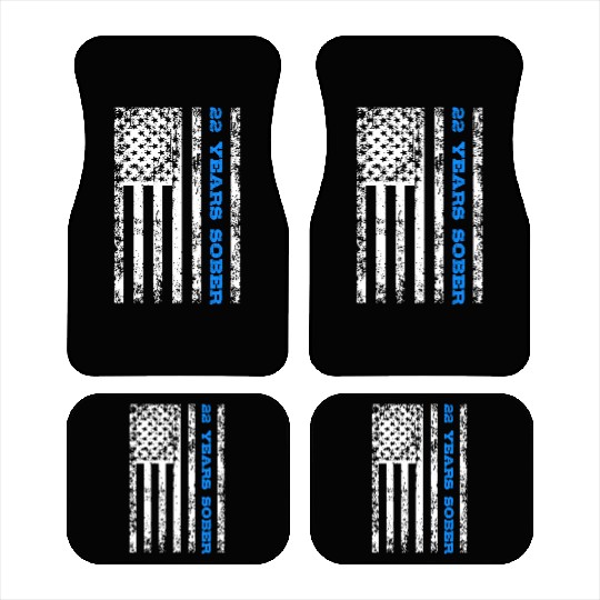 Sobriety 22 Years Sober Car Mats