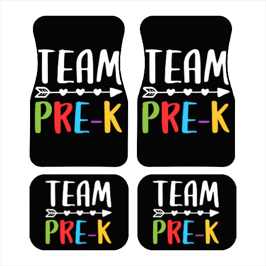 Team Pre-K Teacher Back To School Car Mats