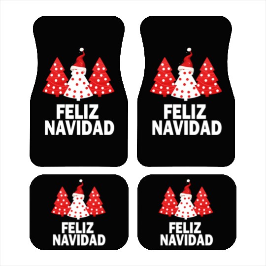 Merry Peruvian Tree Peru Flag Feliz Navidad Car Mats