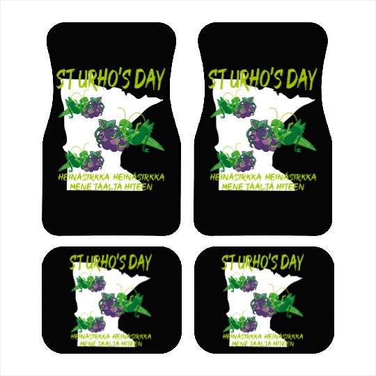 St Urhos Day Grasshopper Grapes Vineyard Minnesota Car Mats