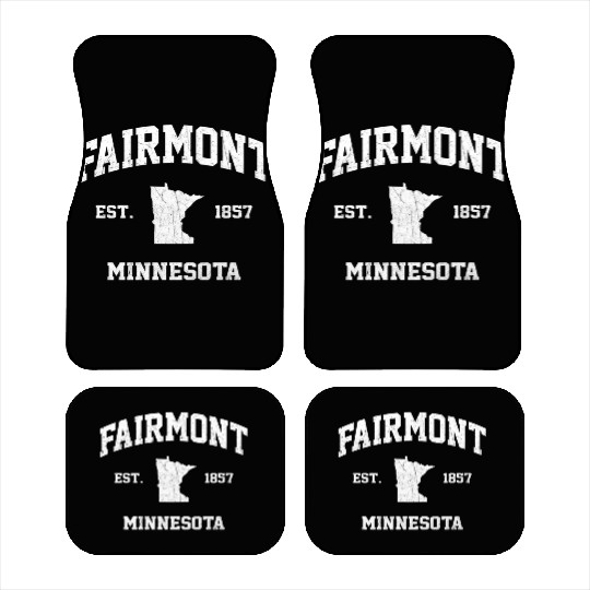 Fairmont Minnesota Mn State Athletic Style Car Mats