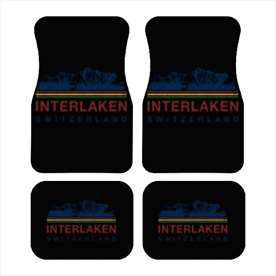 Switzerland Interlaken Swiss Mountain Climbing Car Mats