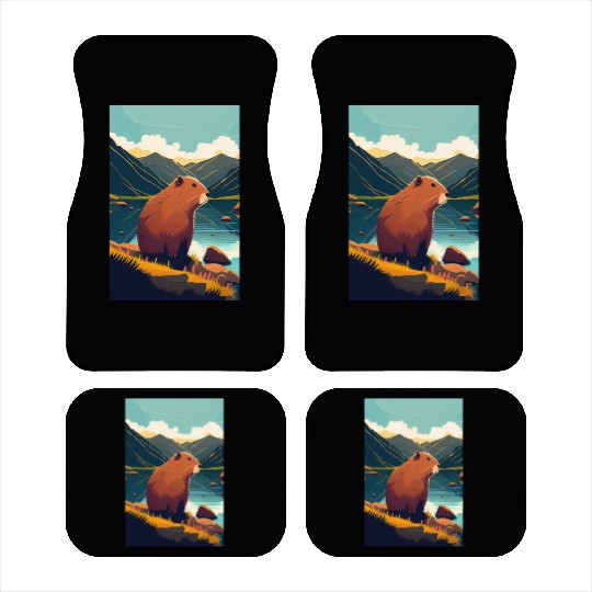 Capybara Nature Capibara Car Mats