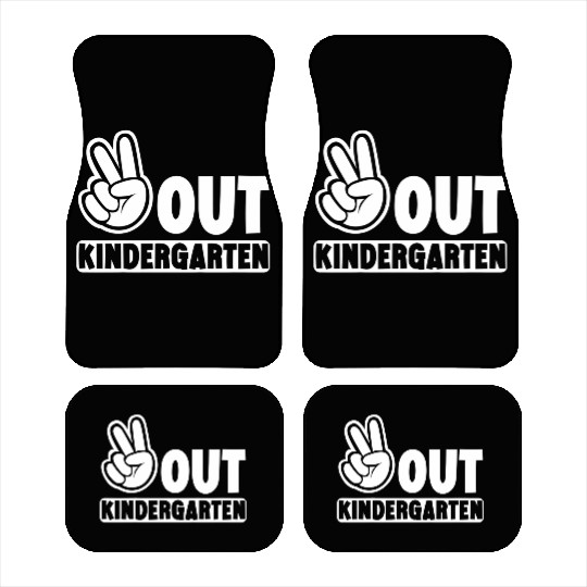 Out Kindergarten Happy Graduation Day Kinder Stude Car Mats