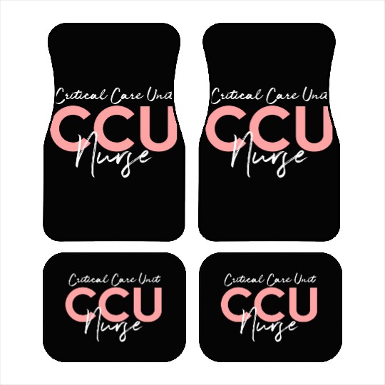Critical Care Unity Ccu Nurse Emergency Room Nurse Car Mats