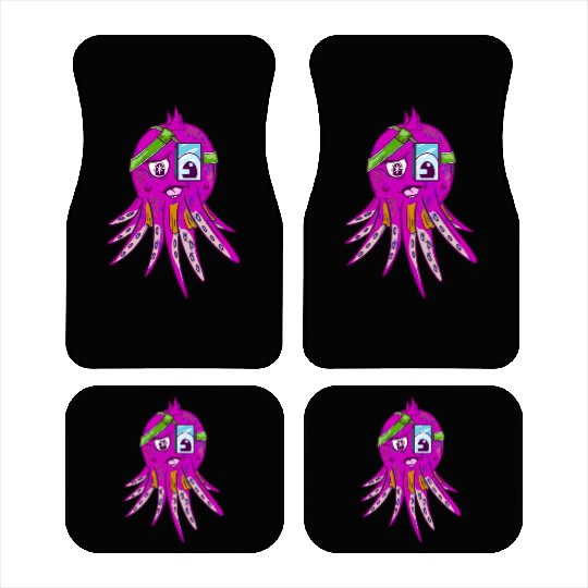 Octopus Wearing an eye patch Car Mats