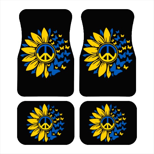 Sunflower Ukraine Ukrainian Flag Ukraine Flag Prid Car Mats