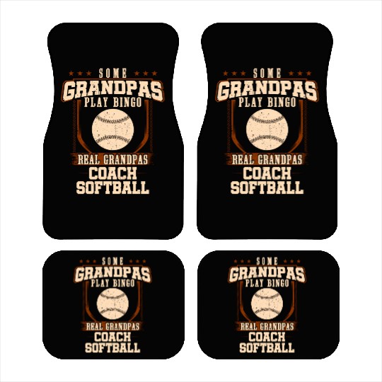 Some Grandpas Play Bingo Real Grandpas Coach Softb Car Mats