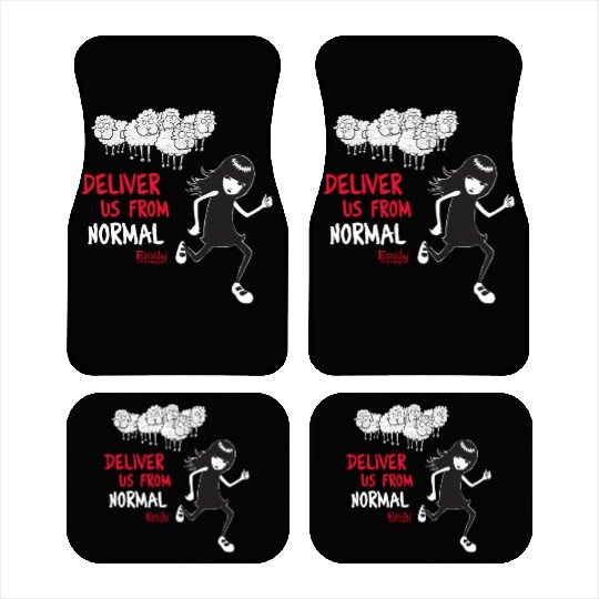 Emily The Strange Deliver Us From Normal Car Mats