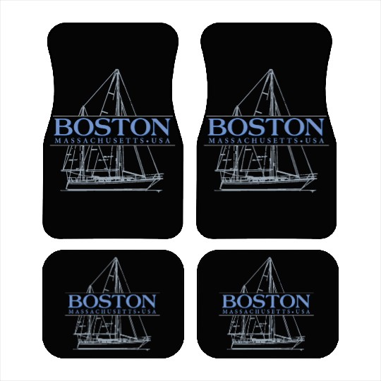 Boston Massachusetts Sailing Car Mats
