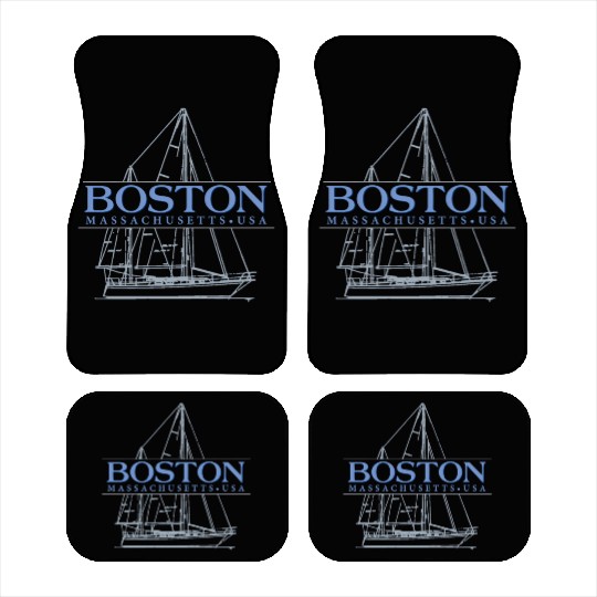 Boston Massachusetts Sailing Car Mats