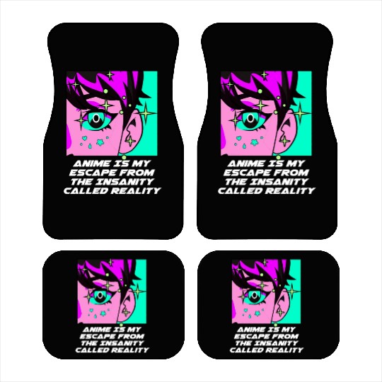 Anime Is My Escape from Reality Manga Emo Japanese Car Mats