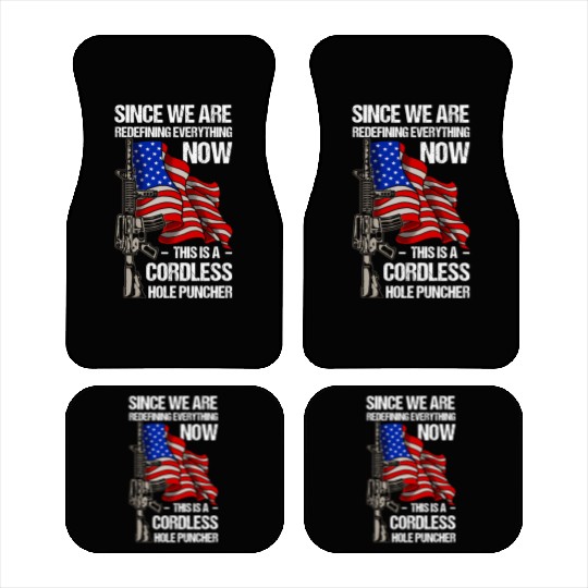 Gun Cordless Hole Puncher American Flag Car Mats