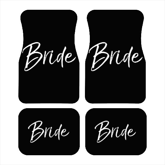 Getting Ready Bride Groom Wedding Bride Car Mats
