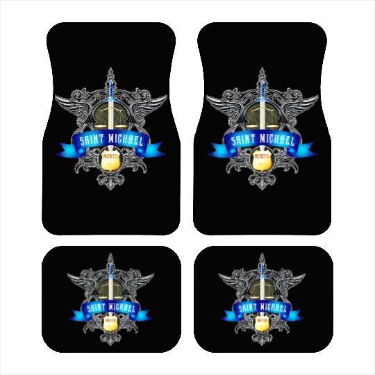 Saint Michael Patron Saint of Police Officers Car Mats