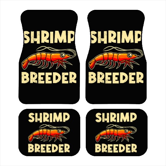 Shrimp Farmer Shrimp Shirmp Aquarium Aquarist Car Mats