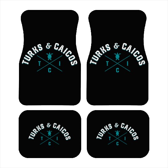 Tur And Caicos Islands - Tropical Travel Car Mats