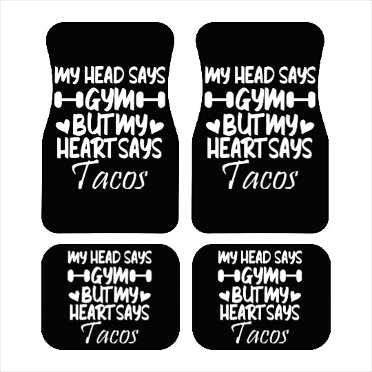 Funny Food Locer Gym Bodybuilding Tacos Car Mats