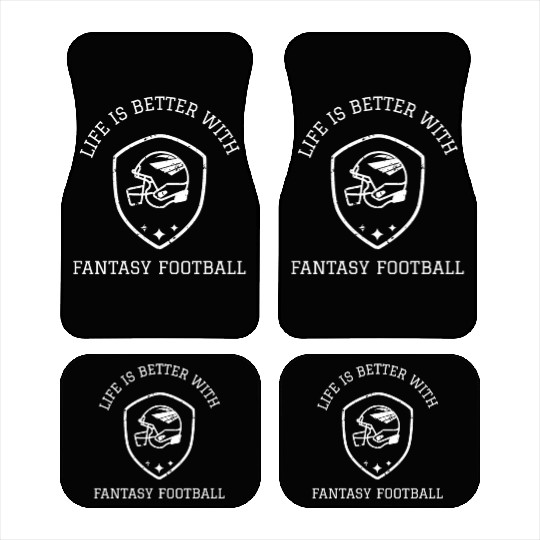 Life is Better with Fantasy Football Car Mats