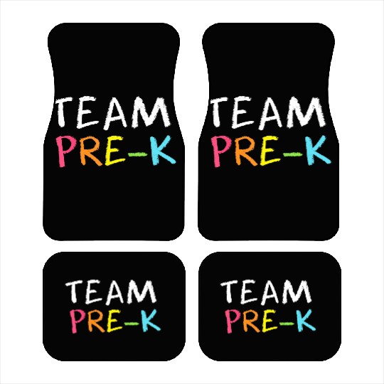 Team Pre K Teacher Back To School Top Car Mats