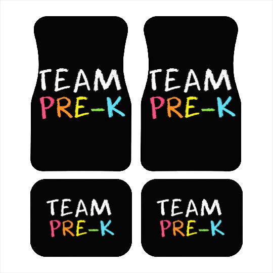 Team Pre K Teacher Back To School Top Car Mats