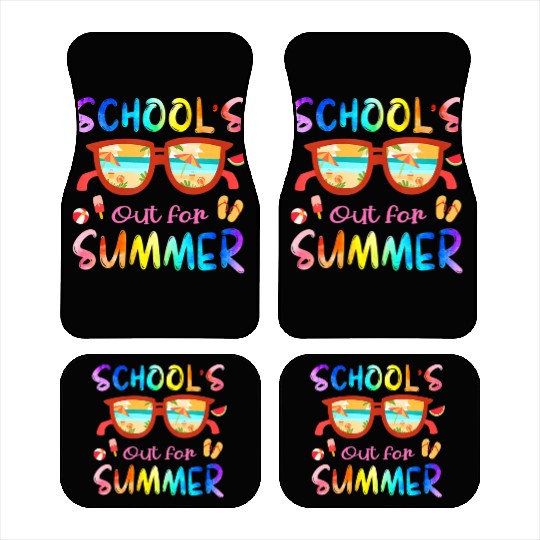 Schools Out For Summer Last Day Of School Teacher Car Mats
