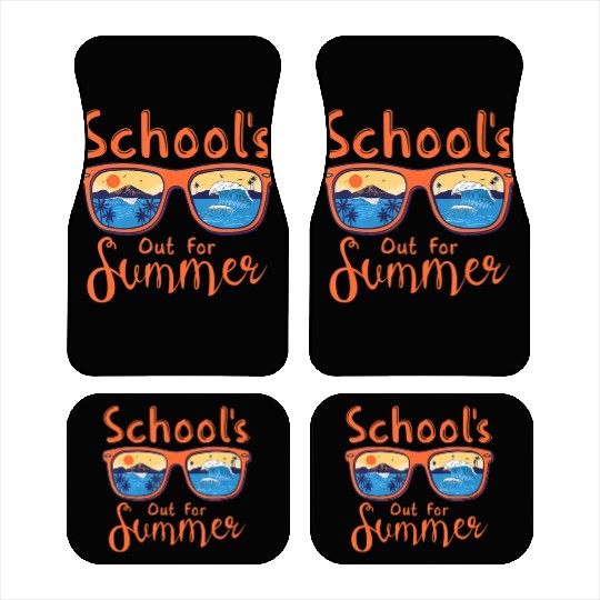 Substitute Teacher Life Hello Summer Tie Dye Summe Car Mats