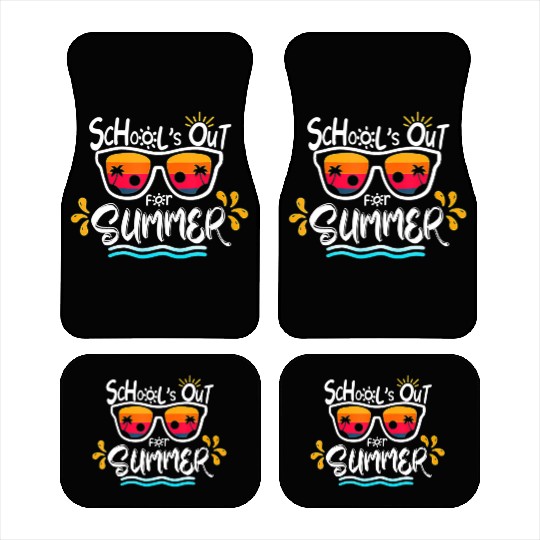 Schools Out For Summer Last Day Of School Teacher Car Mats