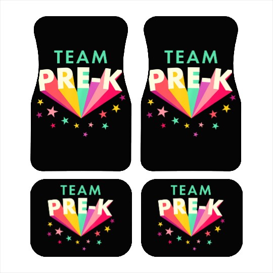 Team Pre K Teacher Back To School Car Mats