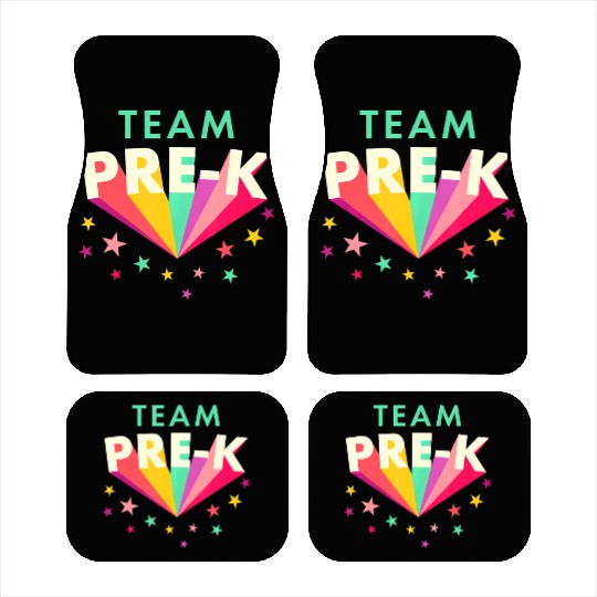 Team Pre K Teacher Back To School Car Mats