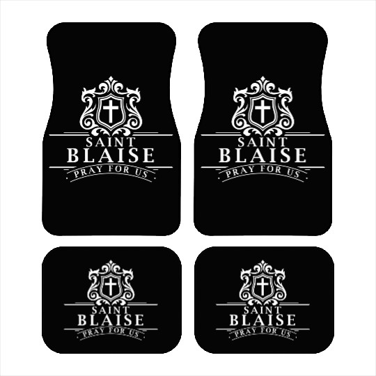 St Blaise Candle Patron Catholic Saint Car Mats