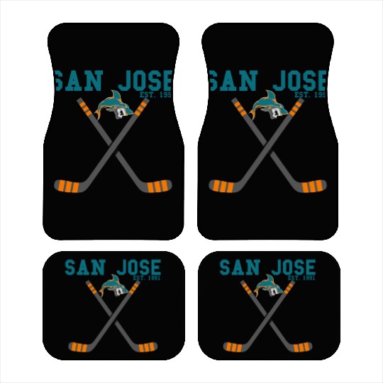 San Jose Sports Team Est 1991 Novelty Athletic Car Mats