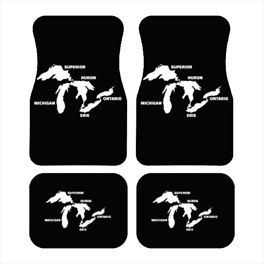 Great Lakes Map Car Mats