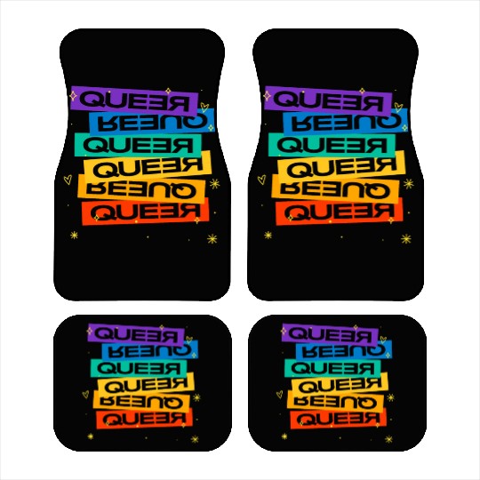 Queer Car Mats Gay Pride Month Pride Day Rainbow