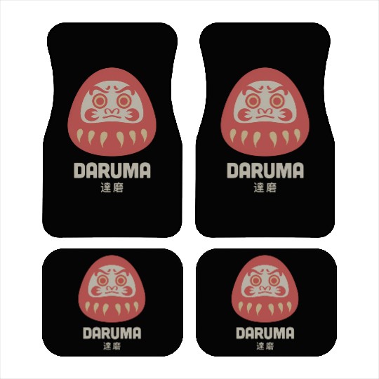 Daruma Doll Japan Zen Buddhism Daruma Car Mats