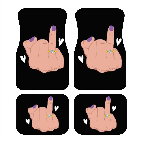 Bride And Groom Wedding Day Marriage Just Married Car Mats