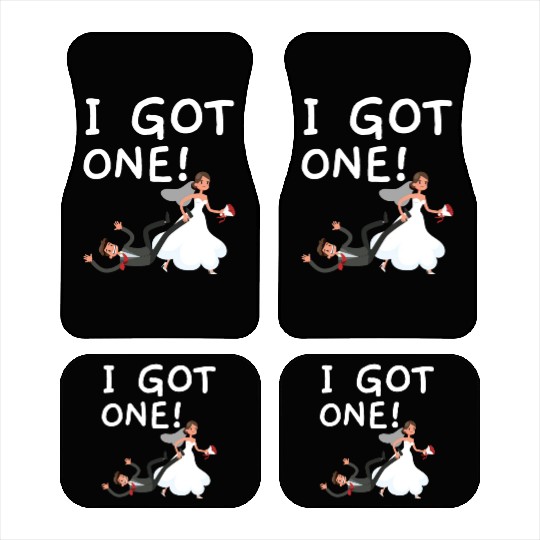 Bride And Groom Wedding Day Marriage Just Married Car Mats