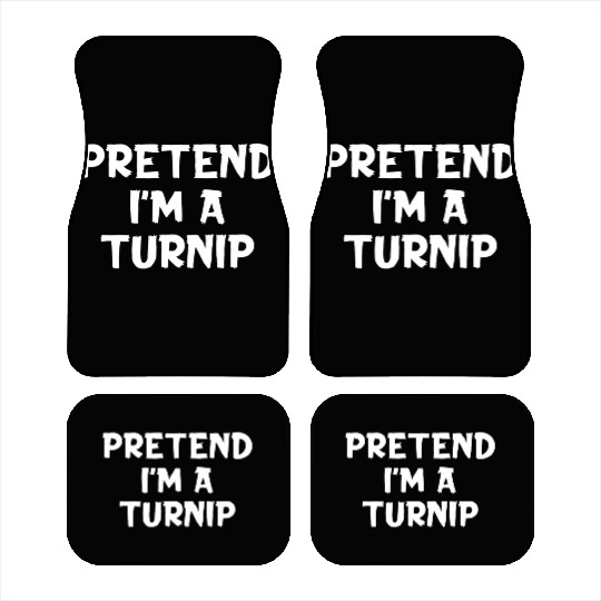 Pretend I'M A Turnip Lazy Halloween Party Car Mats