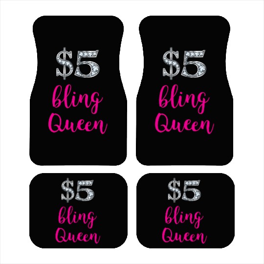 5 Bling Queen Jewelry Consultant Event Pop Up Car Mats