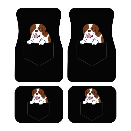 Saint Bernard In Pocket Dog In A Pocket Saint Car Mats