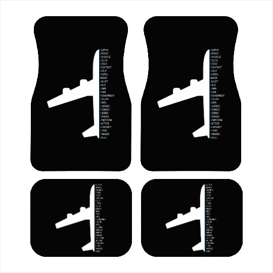 Nato Alphabet For A Air Traffic Controller Car Mats