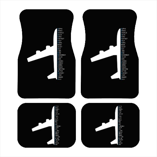 Nato Alphabet For A Air Traffic Controller Car Mats